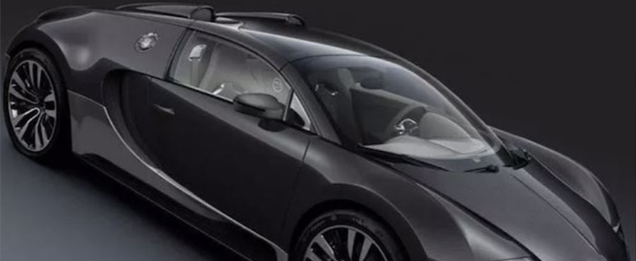 Bugatti Veyron spezielle Carbon-Plakette