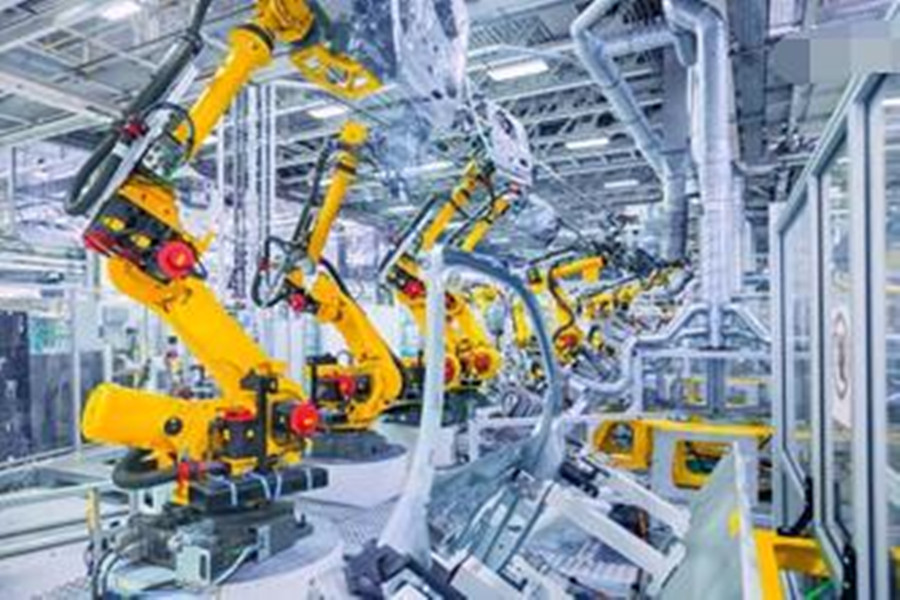 Máy ép vỉ nhựa cộng với robot công nghiệp tự động để giảm kế hoạch lao động sản xuất nhựa