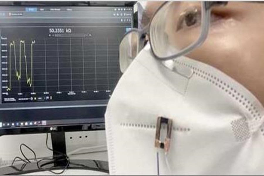 ניתן להשתמש בסיבים אלקטרוניים מודפסים בתלת מימד לייצור חיישני נשימה לבישים